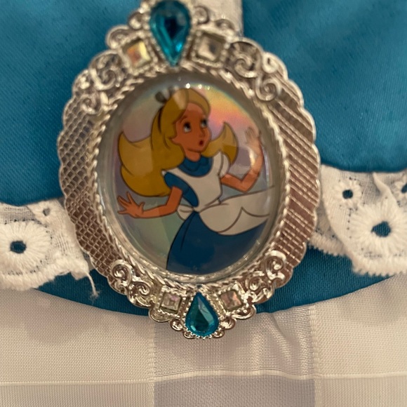 Disney Store Alice in Wonderland Costume Dress Size 5/6 - Picture 4 of 4